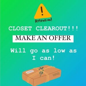 ⚠️⚠️CLOSET CLEAROUT 🛍️🛍️